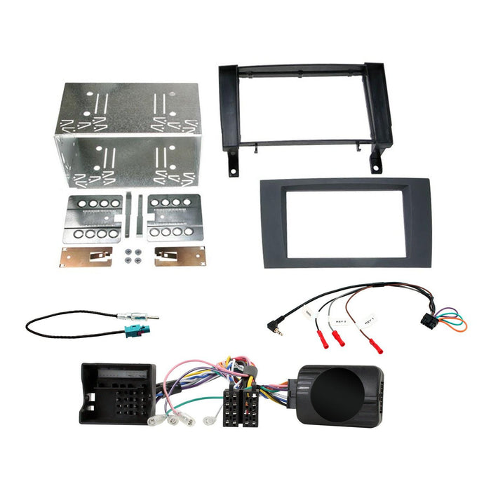 Mercedes SLK R171 2004-2011 - Full Car Double Din Stereo Installation Kit suppports all major head unit brands, Complete fitting solution in one box