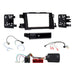 Mazda CX-5 2012-2017 Full Car Stereo Installation Kit BLACK Double DIN Fascia, steering wheel control interface, antenna adapter and universal patchlead