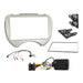 Nissan Micra 2010-2013 Full Car Stereo Installation Kit SILVER Double DIN Fascia, steering wheel control interface, antenna adapter and universal patchlead