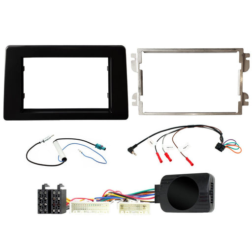 Nissan NV400 2020+ Full Car Stereo Installation Kit BLACK double DIN Fascia, steering wheel control interface, Non-Touchscreen Display Models