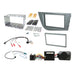 Seat Leon 2005-2012 Full Car Stereo Installation Kit BRILLIANT SILVER double DIN Fascia, steering wheel control interface, antenna adapter and universal patchlead