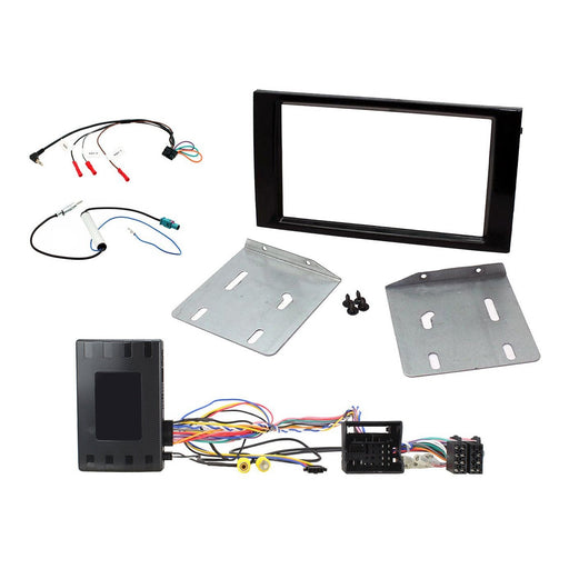 Seat Ibiza 2015-2017 Full Car Stereo Installation Kit BLACK double DIN Fascia, steering wheel control interface, For Non-amplified MIB II systems. 5" black & white screens, 5"/6.5" colour touchscreens
