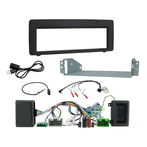 Volvo S80 2006-2011 Full Car Stereo Installation Kit BLACK single DIN Fascia, steering wheel control interface, For Amplified Vehicles Only