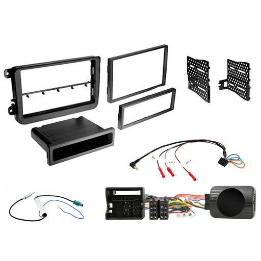 VW Passat 2005-2015 Full Double Din Car Stereo Installation Kit, Complete fitting solution in one box, Suppports all major head unit brands