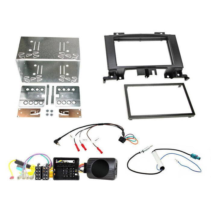 Volkswagen Crafter 2014-2017 Full Double Din Car Stereo BLACK Installation Kit, Maintains the original features such as date, time and temperature display