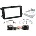 Volkswagen Touran 2006-2010 Full Car Stereo Installation Kit BLACK Double DIN Fascia, steering wheel control interface, antenna adapter and universal patchlead.
