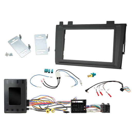 Volkswagen Transporter T6.1 2019+ Full Car Stereo Installation Kit BLACK double DIN Fascia, steering wheel control interface, For vehicles with MIB II systems