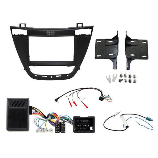 Vauxhall Insignia 2008 - 2013 Full Stereo Kit Black Double Din Fascia, Complete fitting solution in one box, Bespoke colour matched fascia panels