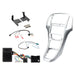 Vauxhall Astra 2010-2015 Full Car Stereo Installation Kit SILVER double DIN Fascia, steering wheel control interface, antenna adapter and a universal patchlead