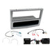 Vauxhall Corsa 2006-2009 Full Car Stereo Installation Kit MATTE CHROME Single DIN Fascia, steering wheel control interface, antenna adapter and universal patchlead.