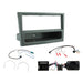 Vauxhall Corsa 2006-2009 Full Car Stereo Installation Kit ANTHRACITE Single DIN Fascia, steering wheel control interface, antenna adapter and universal patchlead.