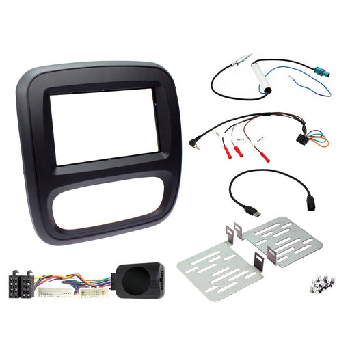 Vauxhall Vivaro 2014-2018 Full Double Din Car Stereo Kit | Plug and play, no cutting of wires required, Steering Wheel Controls work with the Analogue systems