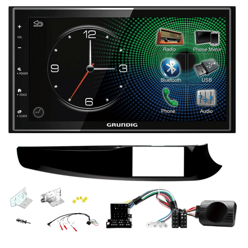 Grundig GX-3800 Double Din Car Stereo & Fitting Kit for Alfa Romeo Giulietta 2010-2014 Apple Carplay Android Auto Dab | DAB Aerial Included