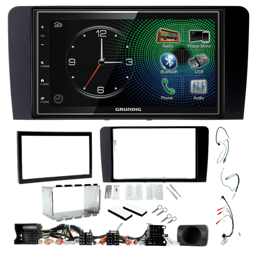 Grundig GX-3800 Double Din Car Stereo & Fitting Kit for Audi A3 2003-2012 Apple Carplay Android Auto Dab | DAB Aerial Included