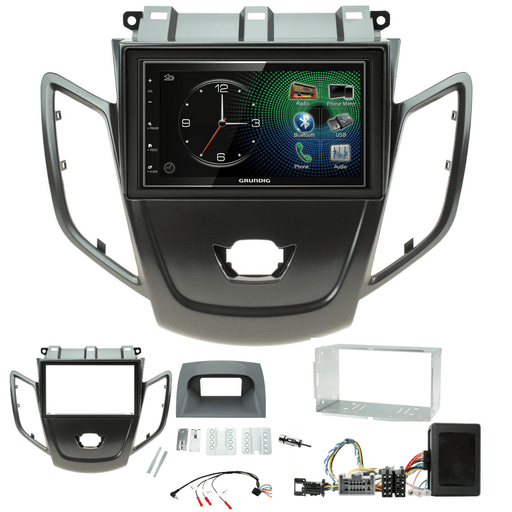 Grundig GX-3800 Double Din Car Stereo & Fitting Kit for Ford Fiesta 2008-2010 Apple Carplay Android Auto Dab | DAB Aerial Included