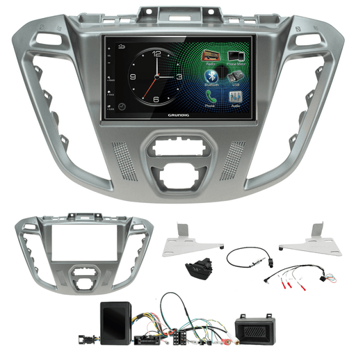 Grundig GX-3800 Double Din Car Stereo & Fitting Kit for Ford Transit 2012-2016 Apple Carplay Android Auto Dab | DAB Aerial Included