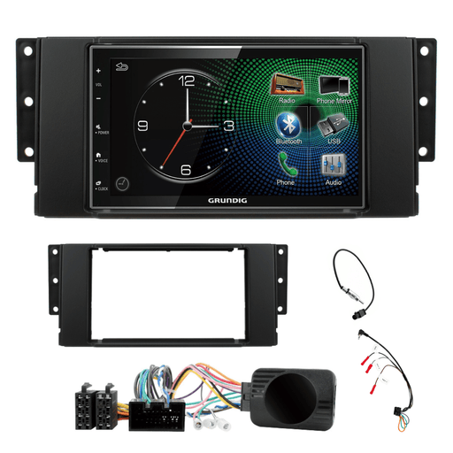 Grundig GX-3800 Double Din Car Stereo & Fitting Kit for Land Rover Freelander 2006-2014 Apple Carplay Android Auto Dab | DAB Aerial Included
