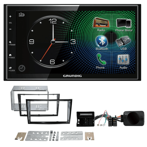 Grundig GX-3800 Double Din Car Stereo & Fitting Kit for Vauxhall Zafira - B 2005-2014 Models Apple Carplay Android Auto Dab | DAB Aerial Included