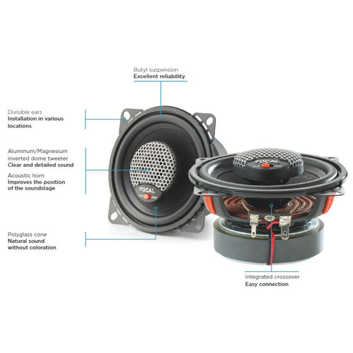 Haut-parleurs 10cm ICU100 - FOCAL FOCAL - Haut-parleur auto