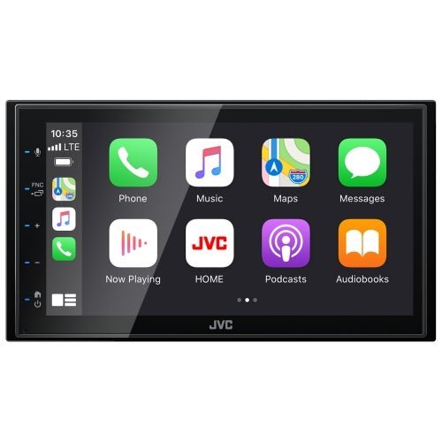 BMW 3-Series (E90/E91/E92/E93) 2005 to 2012 (Amplified vehicles with Auto A/C) | Double DIN Stereo and Fitting Kit | JVC KW-M560BT | Wireless Apple Carplay & Android Auto | TopVehicleTech.com