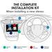 Chevrolet Colorado 2012-2014 Full Car Stereo Installation Kit, BLACK Double DIN fascia panel, steering wheel control interface