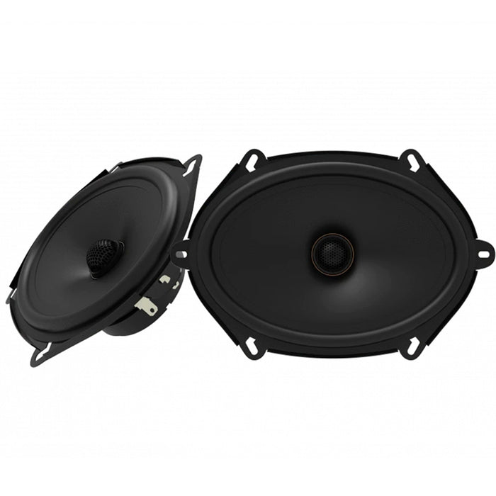 MX57CX - 5x7 Inch Dual Concentric Coaxial Speaker Polypropylene Carbon Impregnated Cone Shallow Mount | Corona Lens