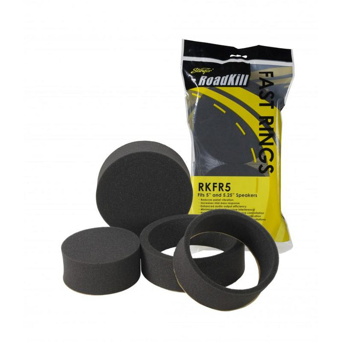 Stinger Roadkill Fast Rings RKFR5 3 Pc Foam Ring System for 5" and 5.25" Speakers | Pair