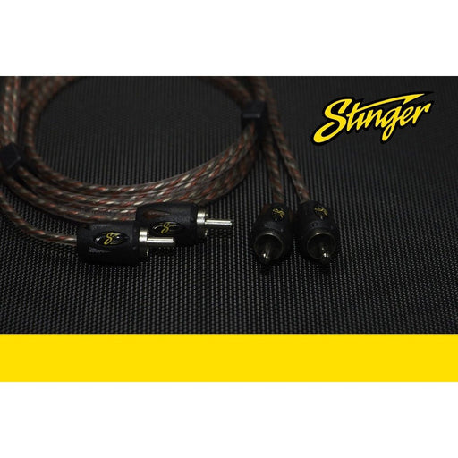 Stinger 20 FT 2-Channel, Twisted OFC Interconnects with to Male Shoc-Krome RCAs 4000 Series