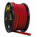 1/0GA, Ultra Flexible OFC Pro Series Power Wire - Matte Red, 50 FT Length