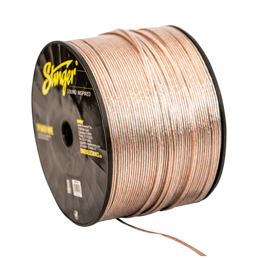 16GA, Flexible OFC Pro Series Speaker Wire - Clear, 500 FT Length