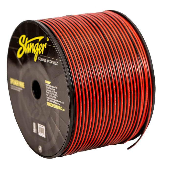 16GA, Flexible OFC Pro Series Speaker Wire - Red, 1000 FT Length