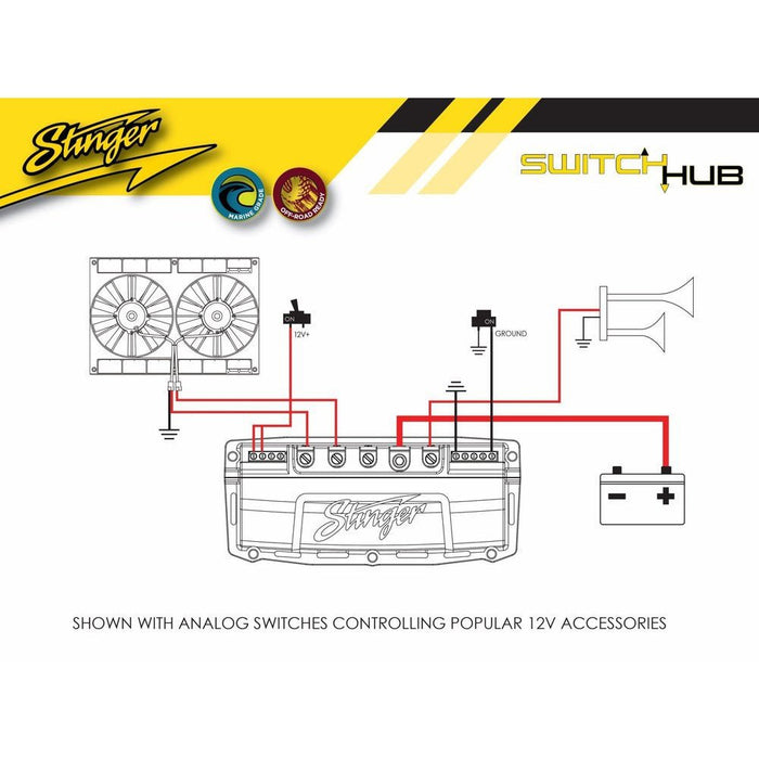 SwitchHub - 4 Channel 100 Amp Solid State Relay