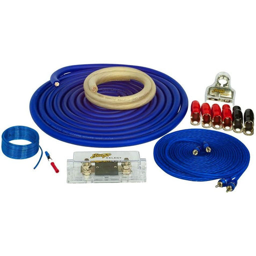 Stinger 2400W, 1/0GA Copper, Complete Amp Wiring Kit with ANL Fuse holder