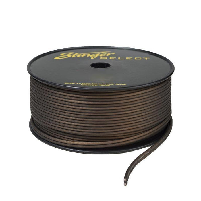 Stinger 16GA Ultra Flexible CCA Speaker Wire Matte Black 500 FT Length