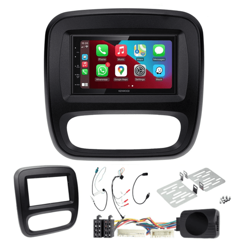 Kenwood DMX5020DABS Car Stereo & Fitting Kit for Vauxhall Vivaro B 2014 to 2018 6.8" Touchscreen Apple CarPlay Android Auto | DAB Aerial Included