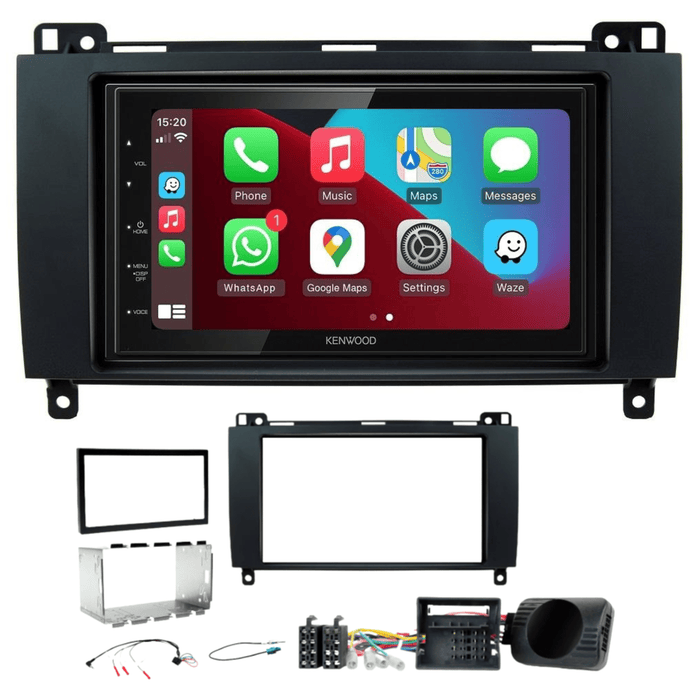 Kenwood DMX5020DABS Car Stereo & Fitting Kit for Mercedes B Class W245 2005 to 2011 6.8" Touchscreen Apple CarPlay Android Auto | DAB Aerial Included