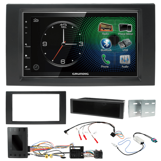 Grundig GX-3800 Double Din Car Stereo & Fitting Kit for Seat Ibiza 6P 2015-2017 Apple Carplay Android Auto Dab | DAB Aerial Included