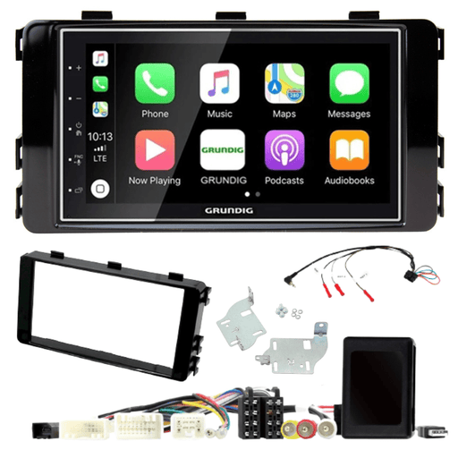 Mitsubishi Outlander 2014-2018 Amplified | Double DIN Stereo and Fitting Kit | Grundig GX-3800 | Wired Apple Carplay & Android Auto | 360 Degree Camera Support | TopVehicleTech.com