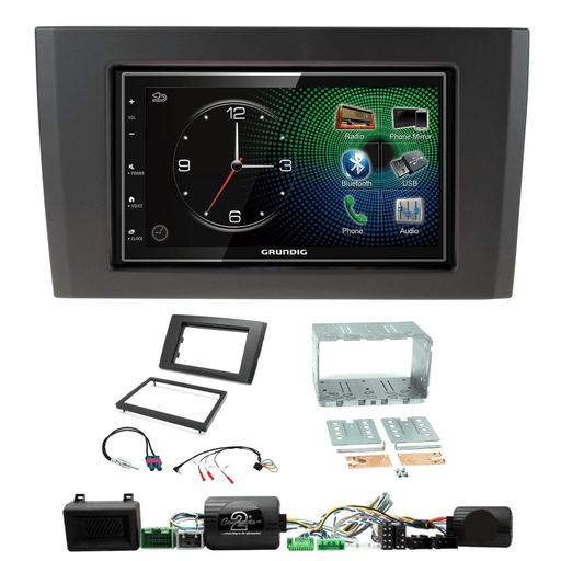 Grundig GX-3800 Double DIN Car Stereo & Fitting Kit for Volvo XC90 2004-2014 Apple Carplay Android Auto Dab | DAB Aerial Included