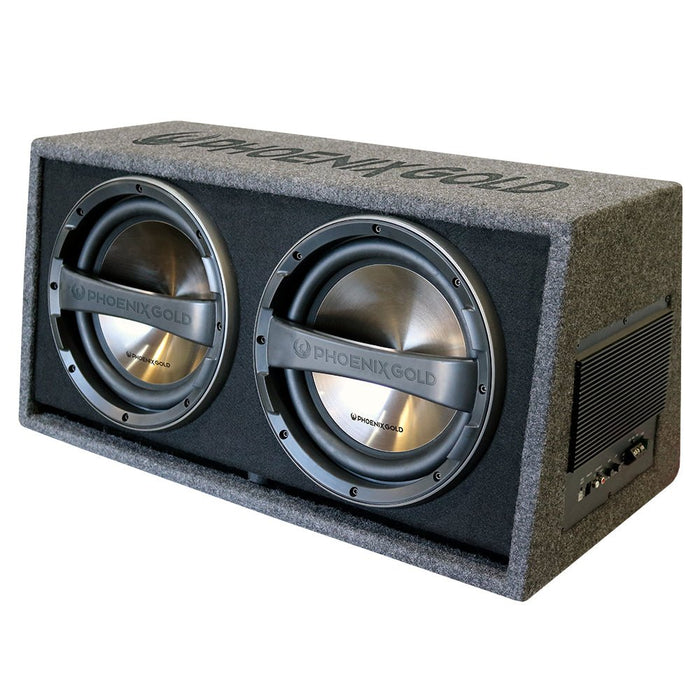 Z212ABV2 - Dual 12 Inch Active Subwoofer Car Speaker Box