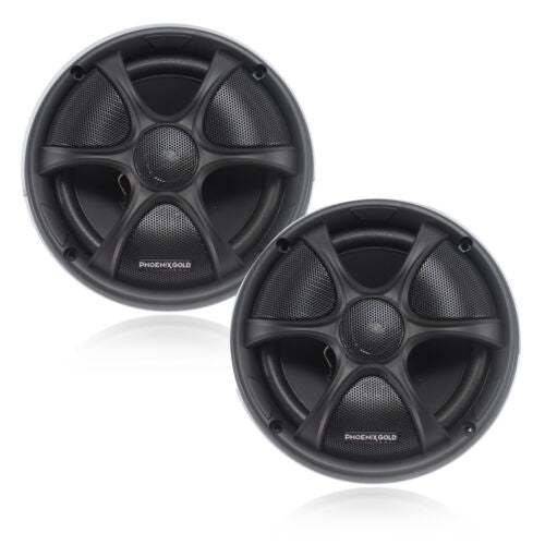 Phoenix Gold RX65CX - 6.5 Inch 100 Watt Coaxial Speakers | 19mm Mylar Balanced Dome Tweeter | 1 Pair | TopVehicleTech.com